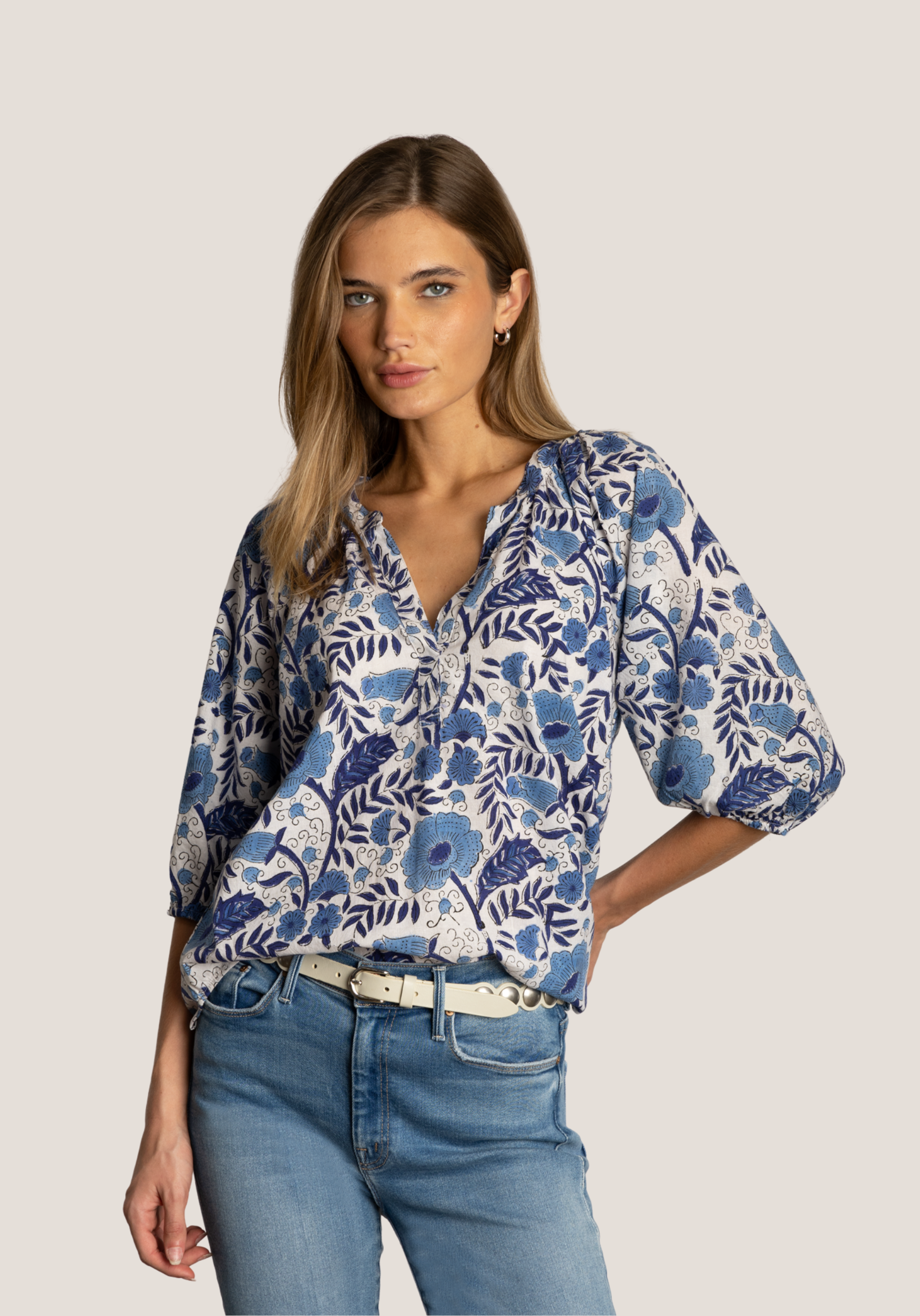 Jolie Print Top