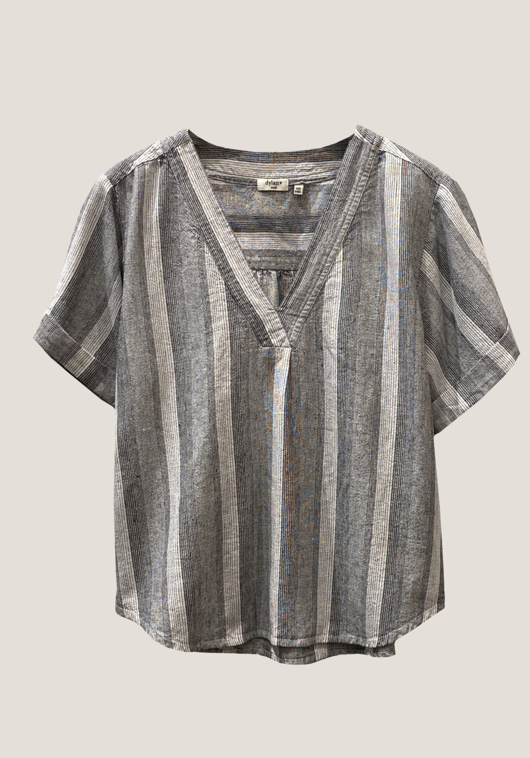 Linen Stripe Avery Top