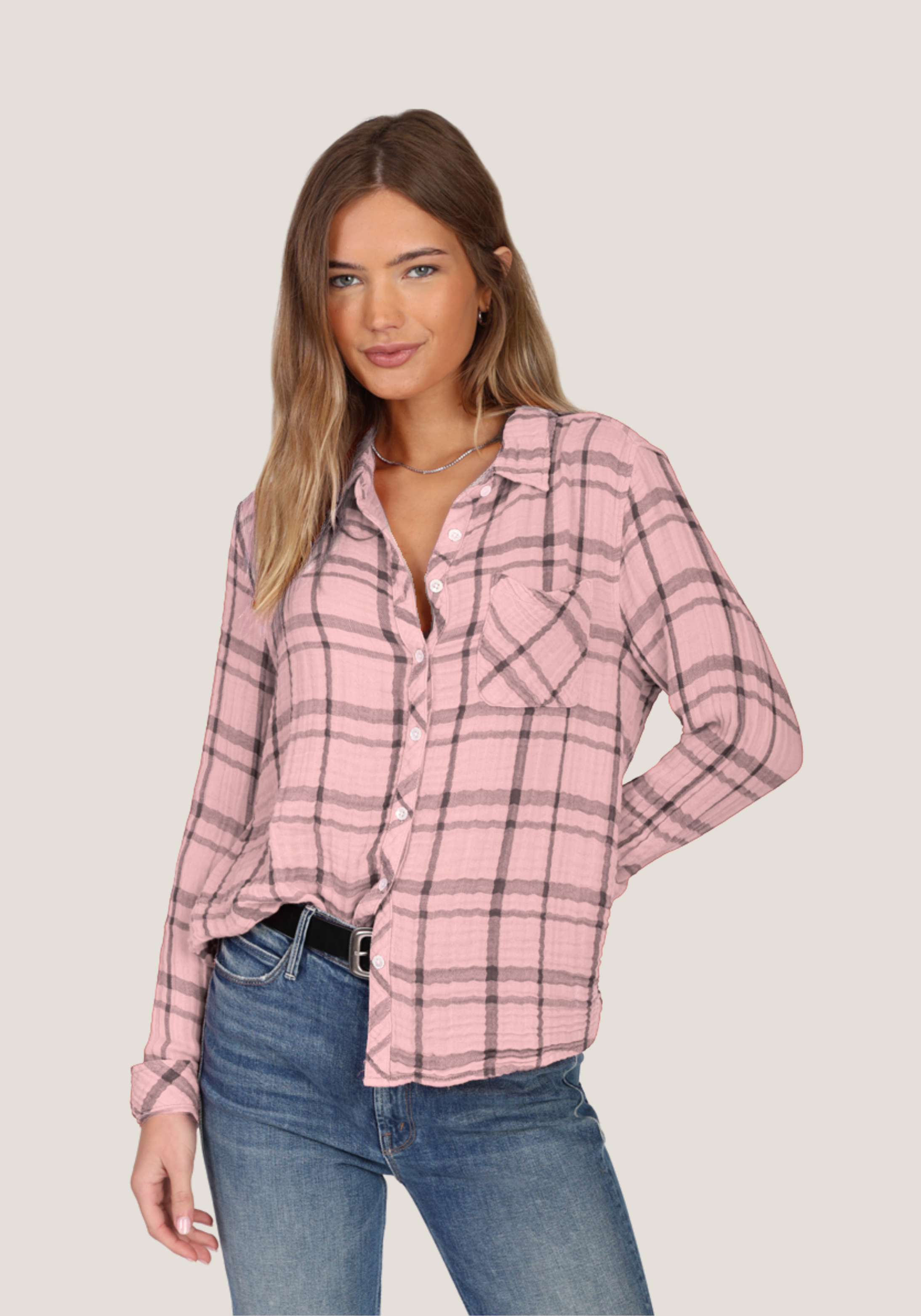 LS Taylor Plaid w/ pocket