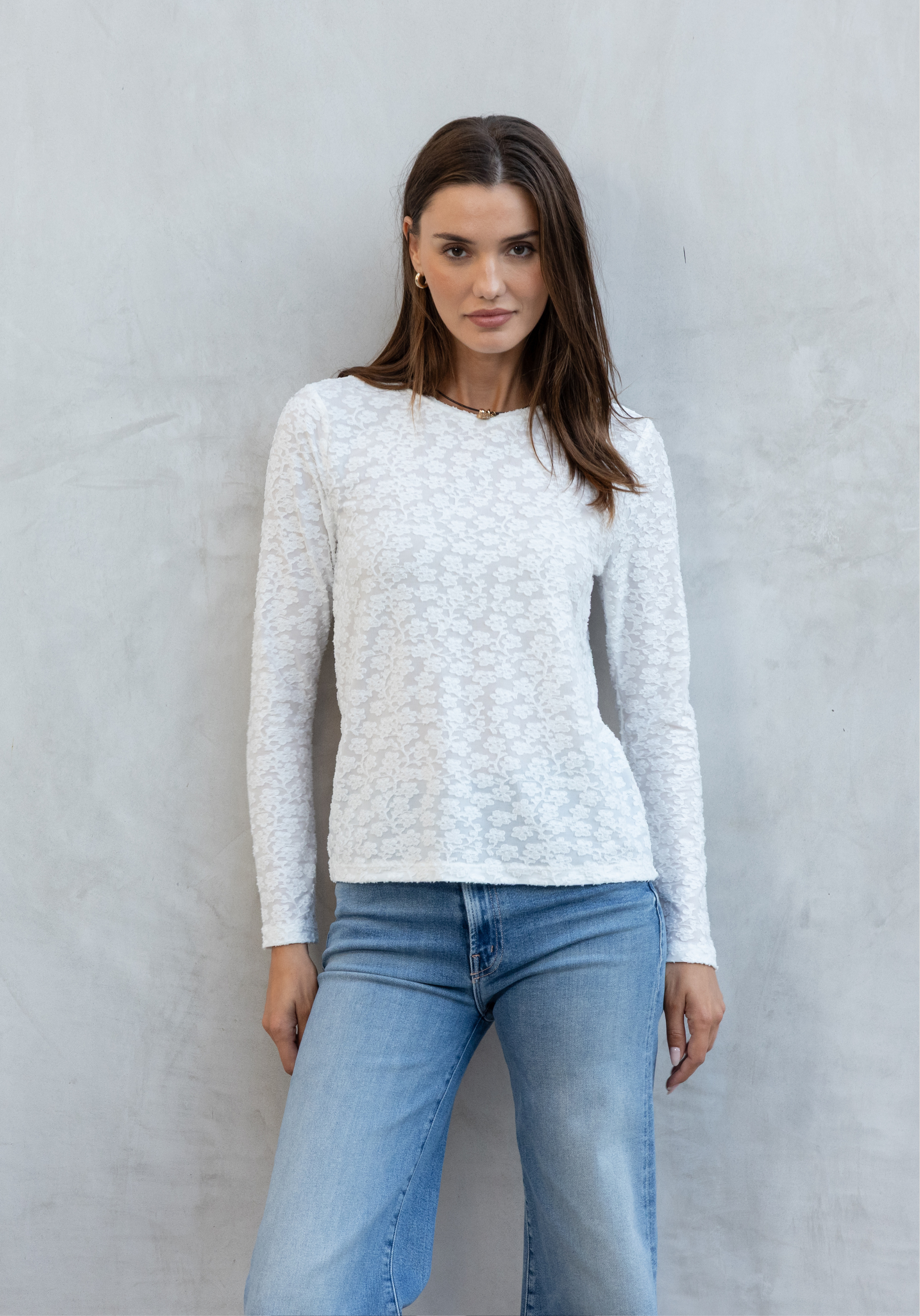 Mesh Flowers Tee