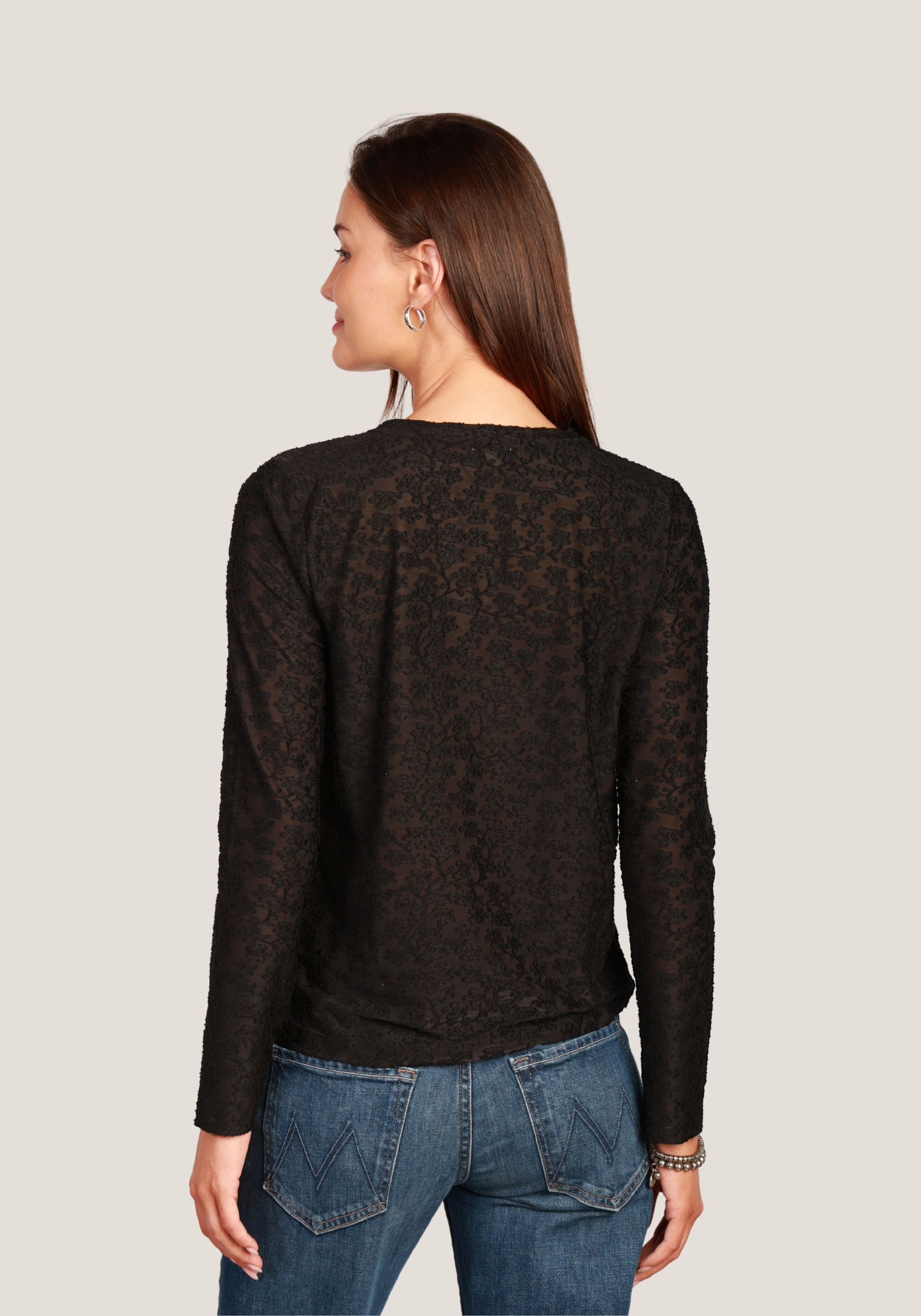 Mesh Flowers Tee