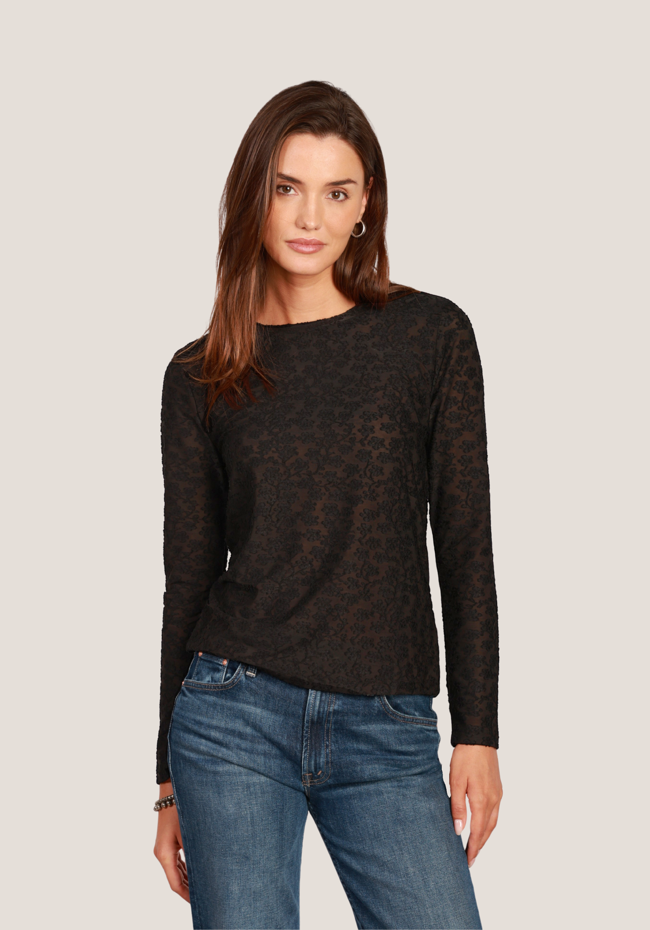 Mesh Flowers Tee