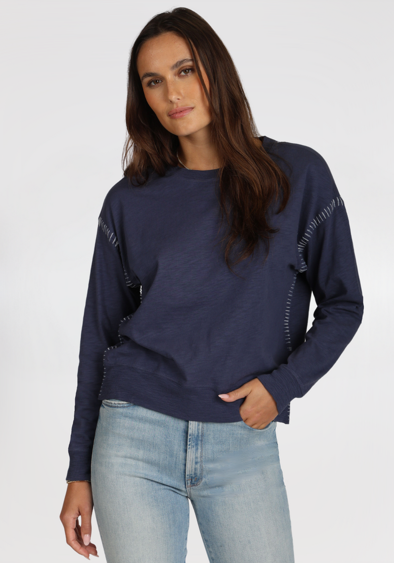 Sweatshirt w/ Stitch Details