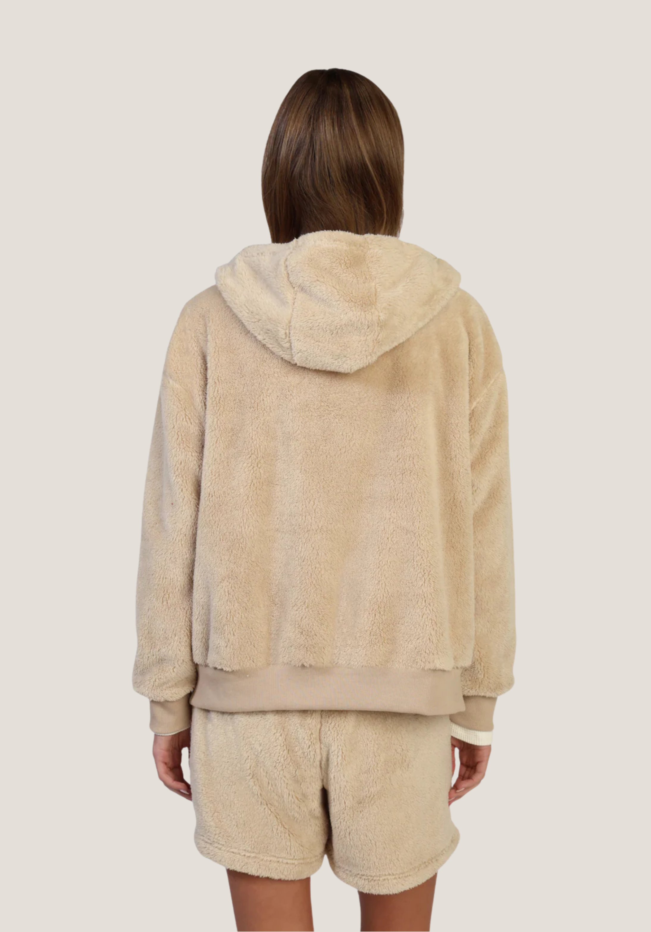 Plush Double Zip Bomber