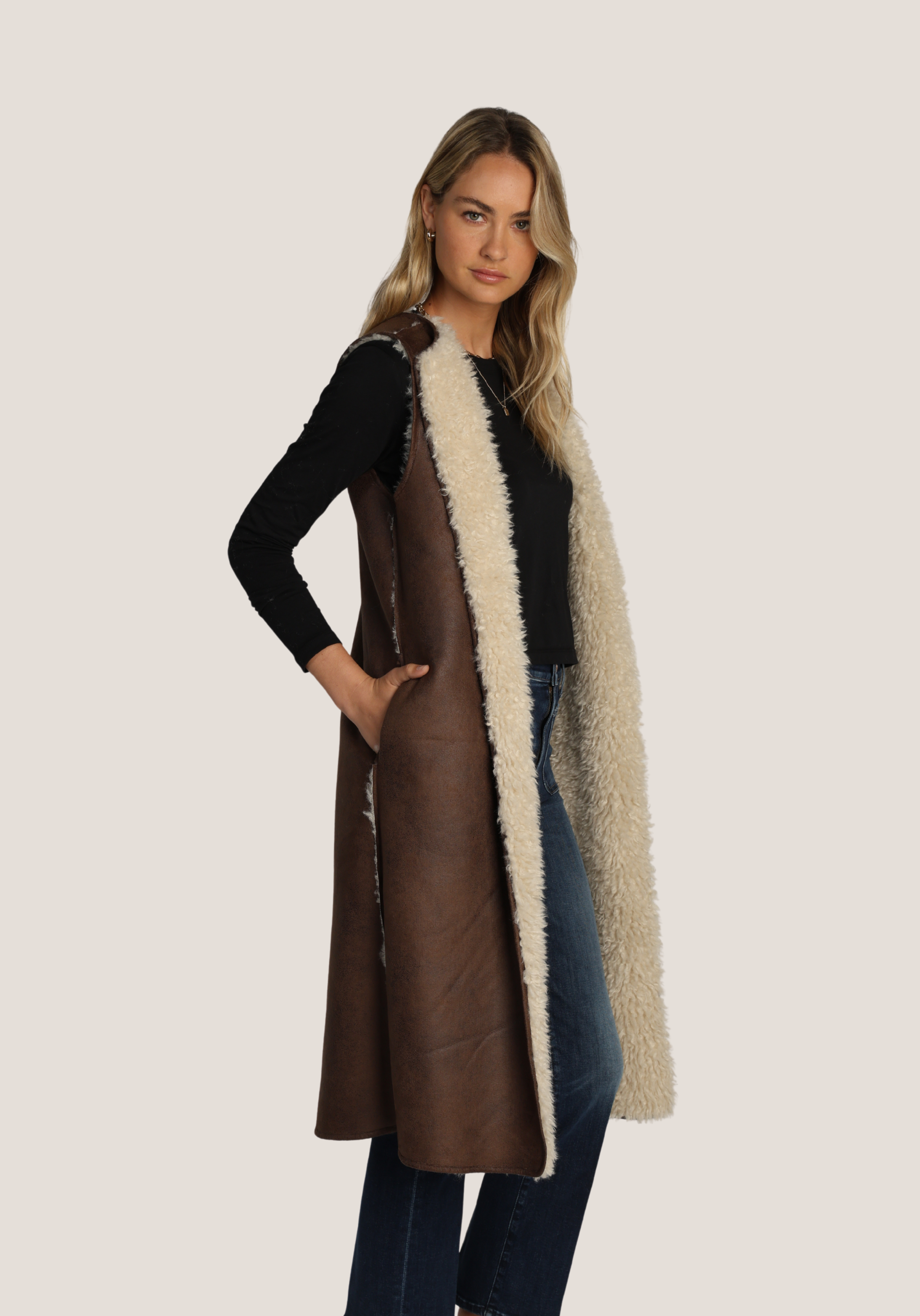 Reversible Long Vest