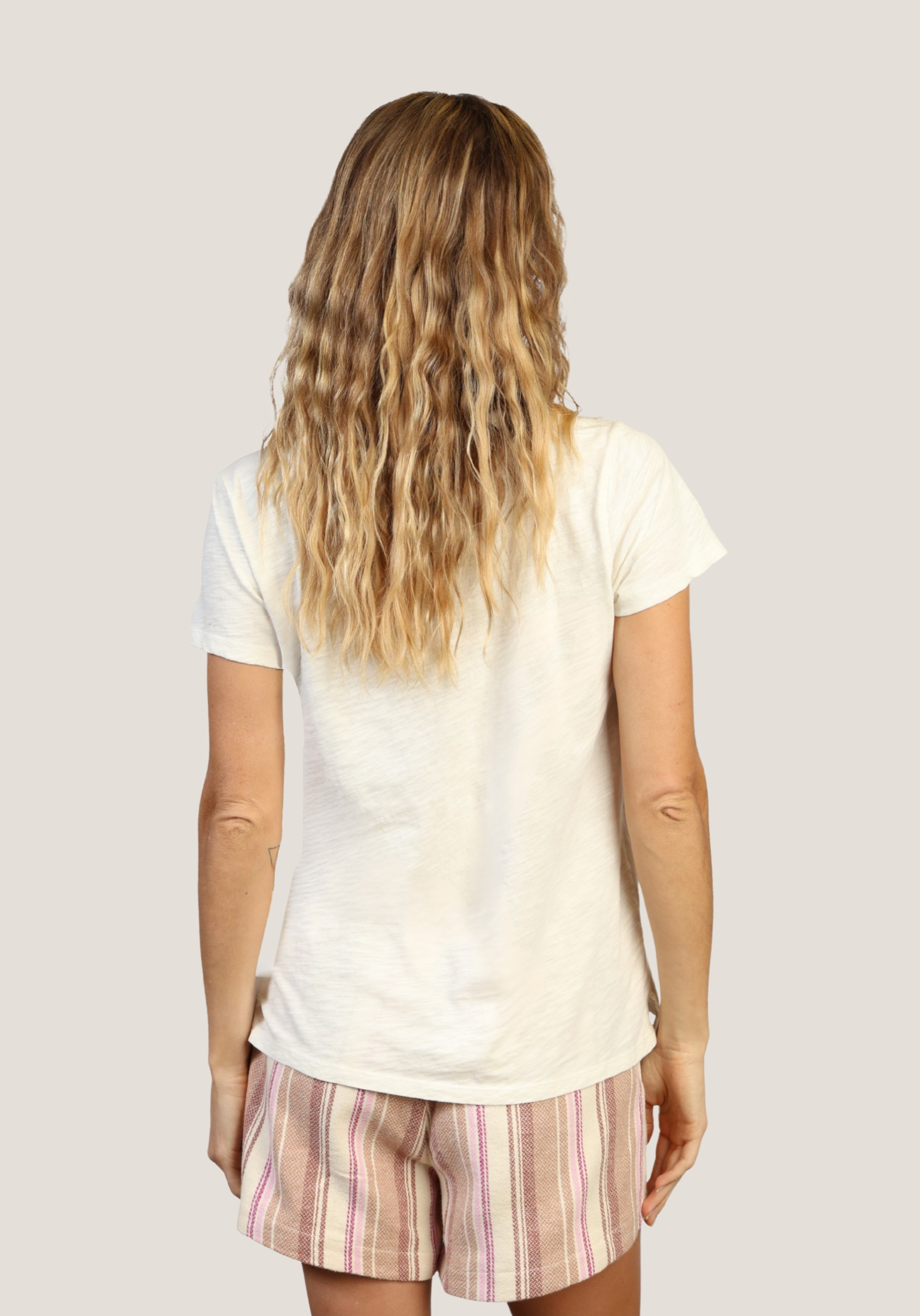 Short Sleeve Deep V-Tee