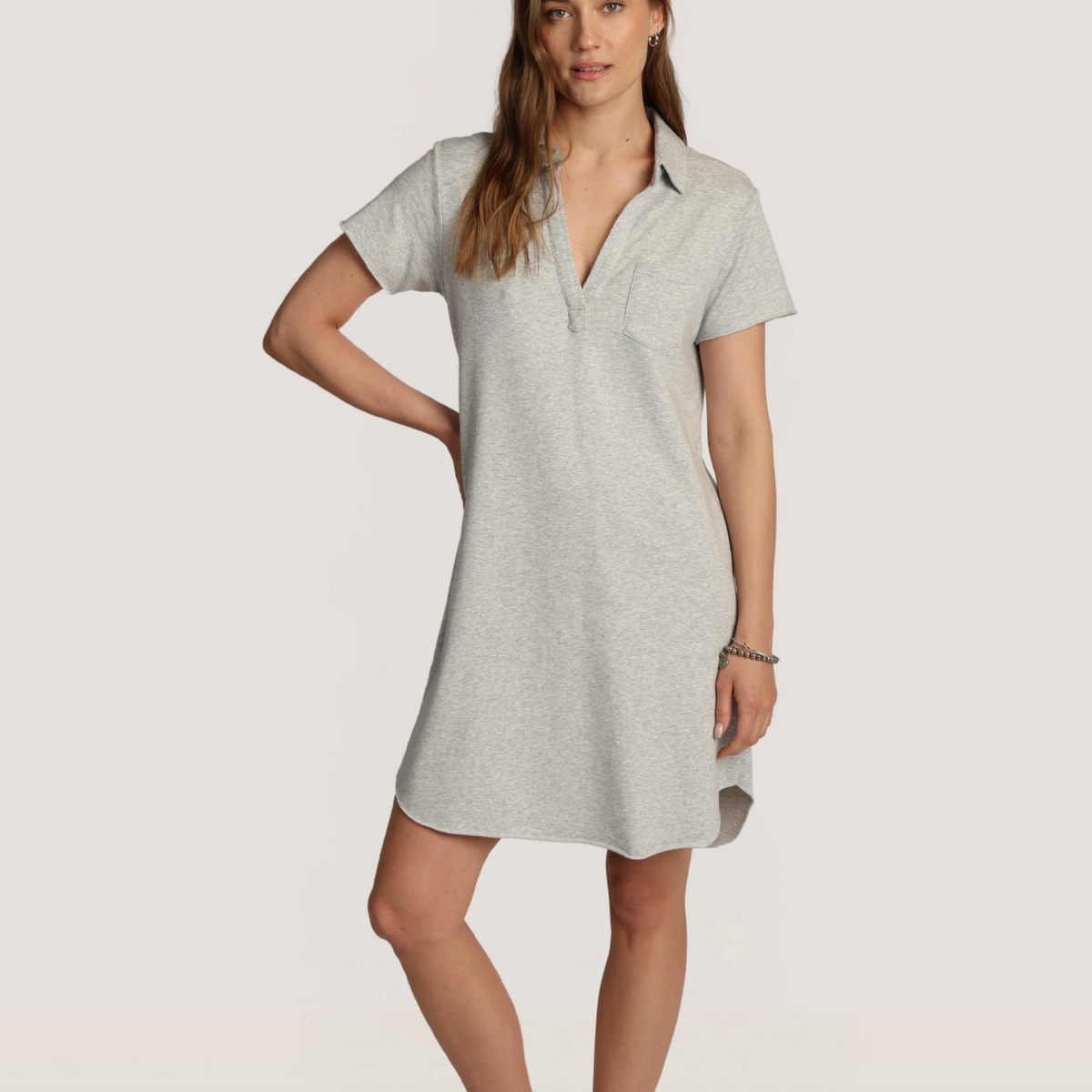 grey cotton polo dress product info and reviews S/S SKU #35510HGR FABRICS Size:52/ US 16 Sunshine Edit Elegant Kelly Green Homecoming
