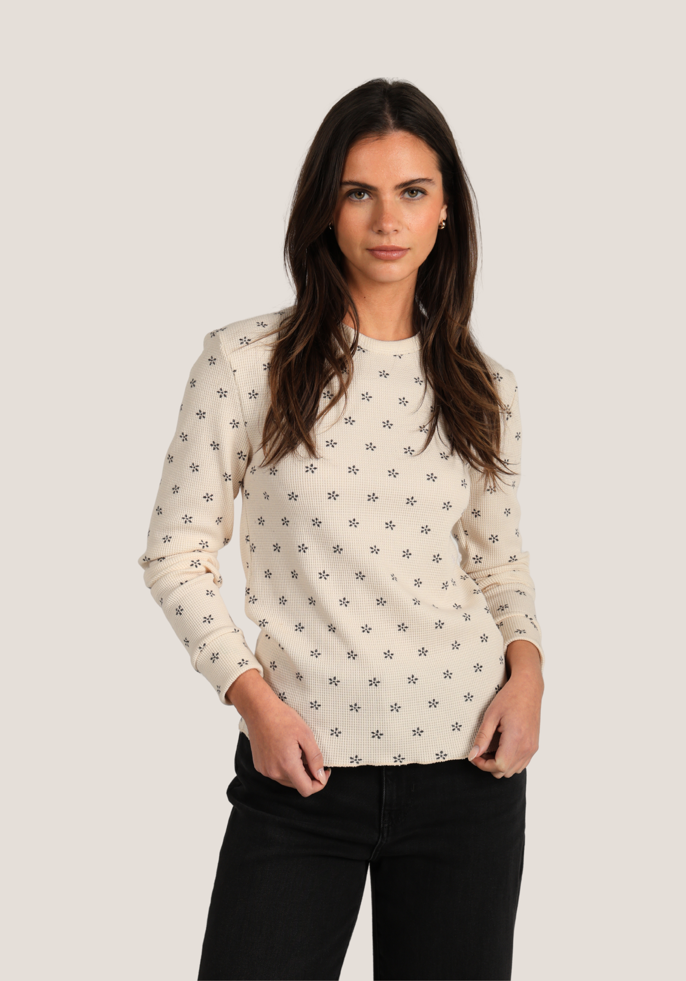 Sasha Printed Waffle