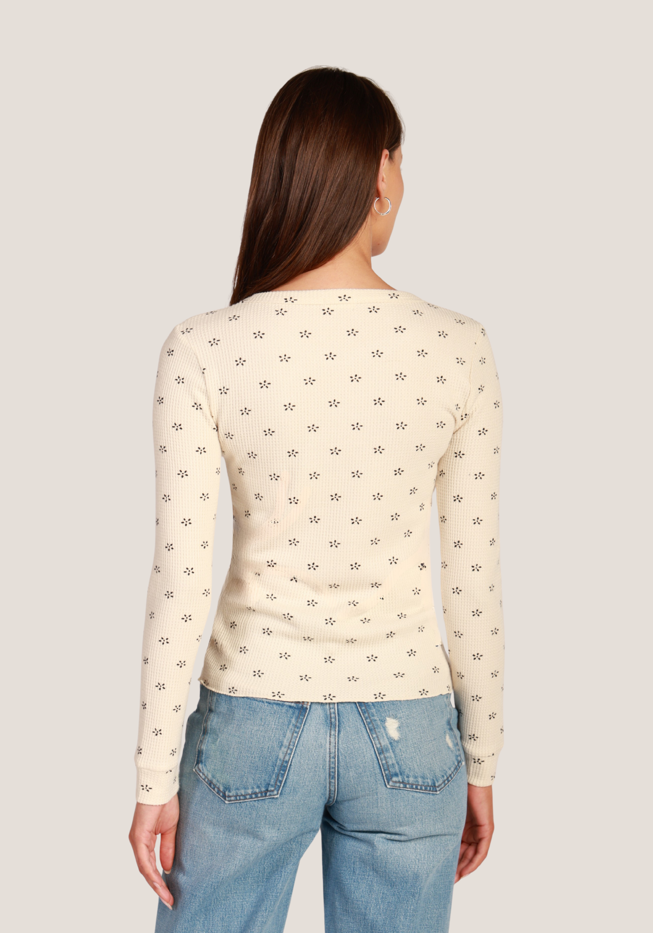 Sasha Printed Waffle