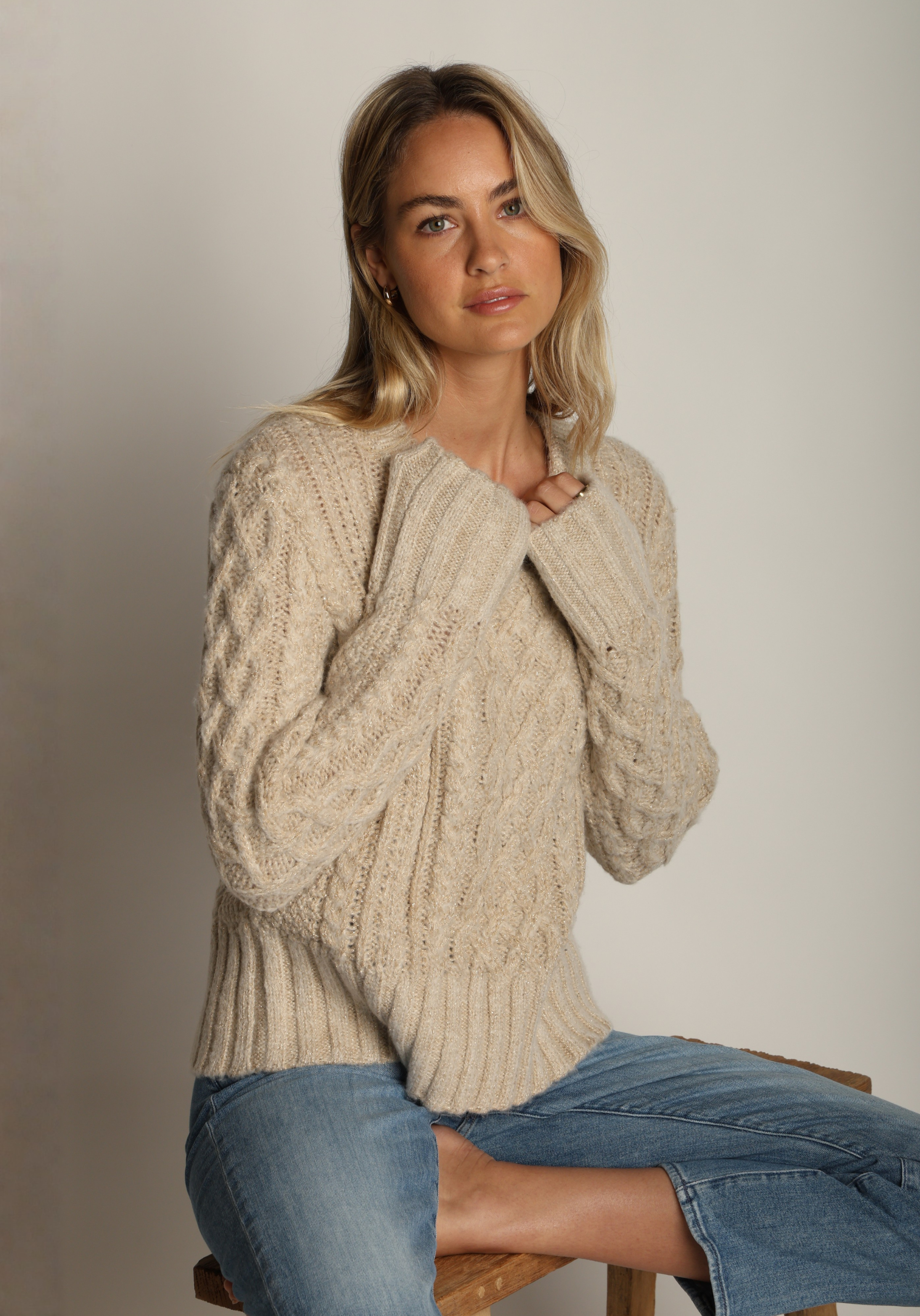 Serena Cable-Knit Pullover
