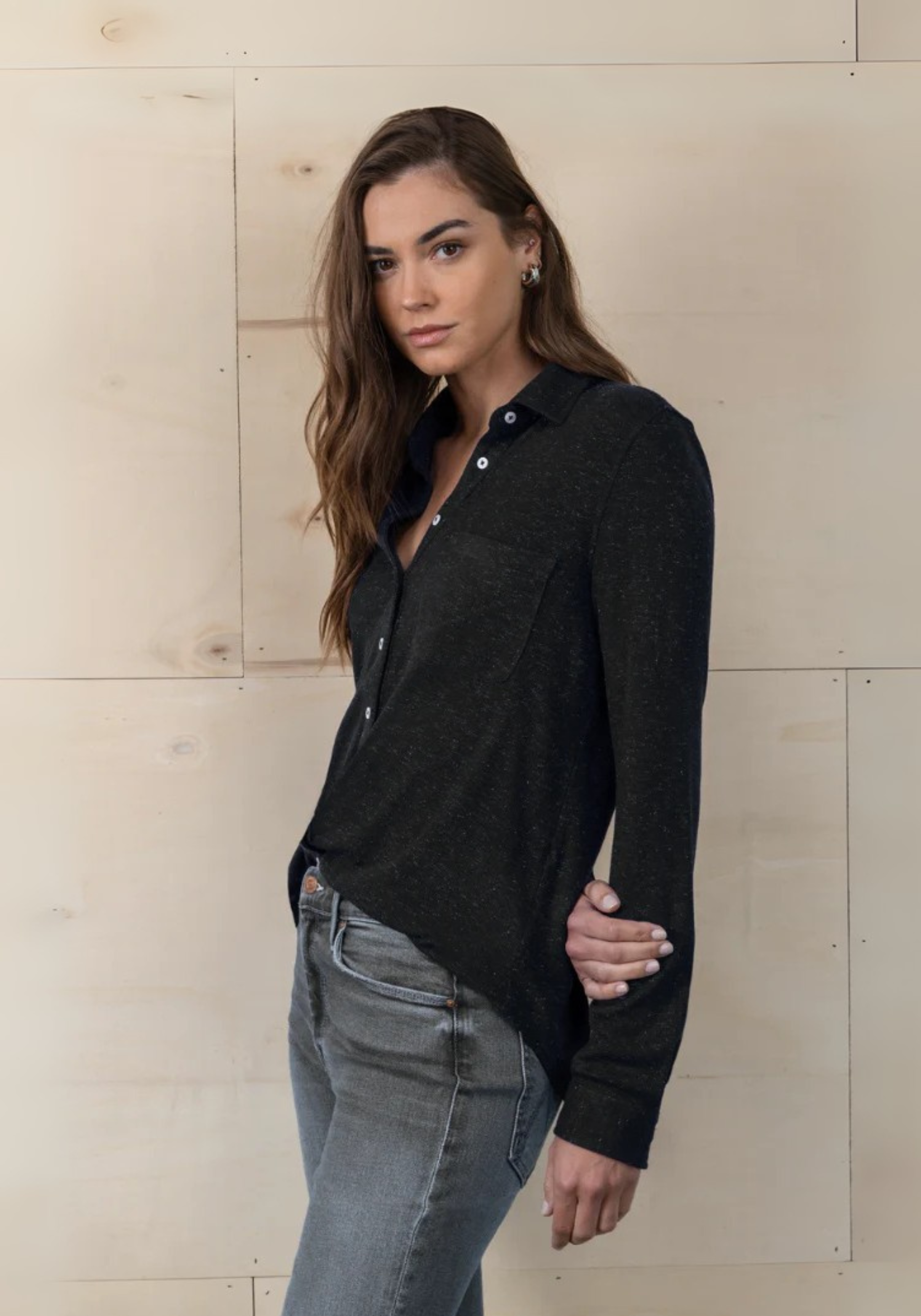 Shimmer Knit Shirt