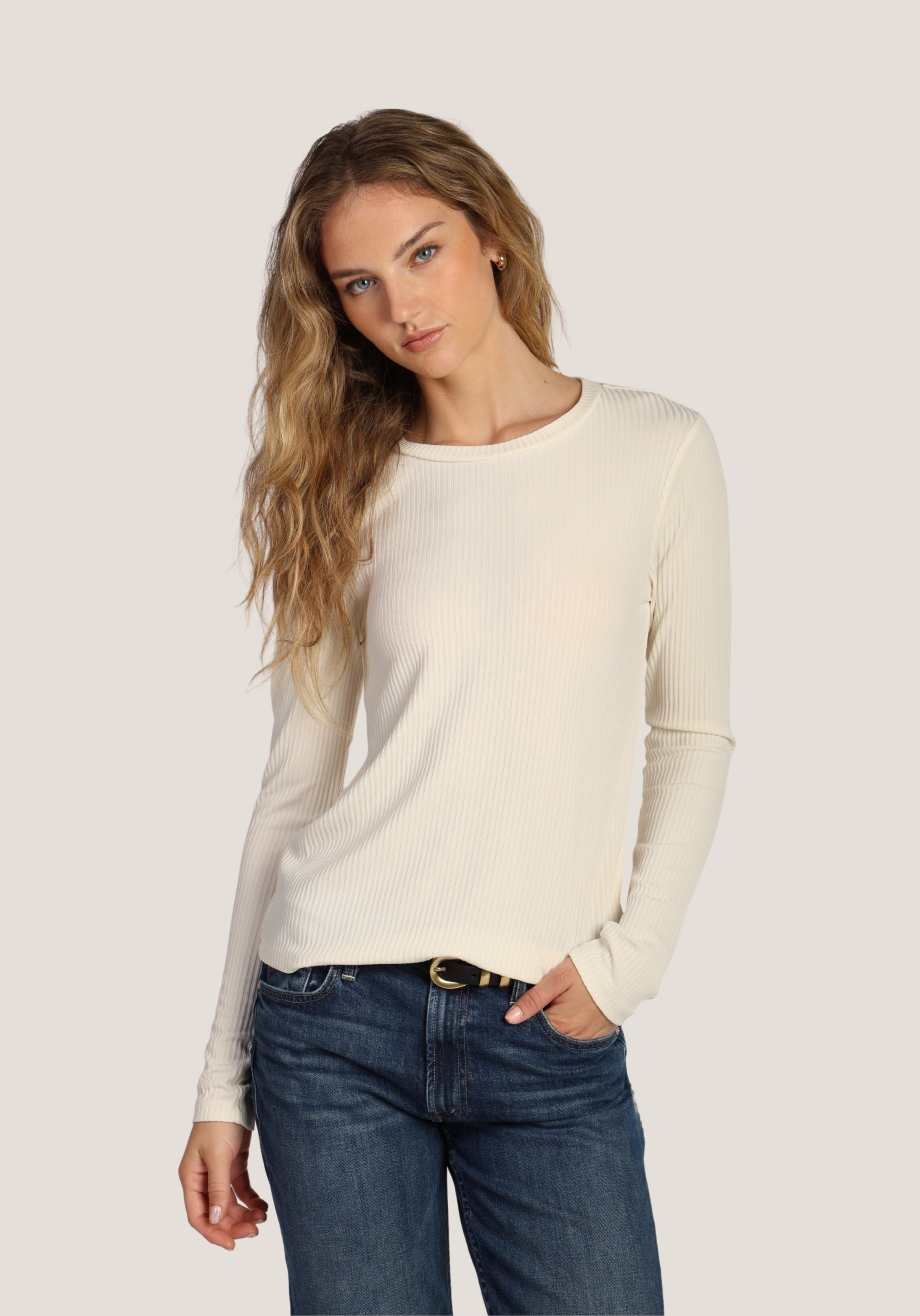 Silky Rib Modern Tee