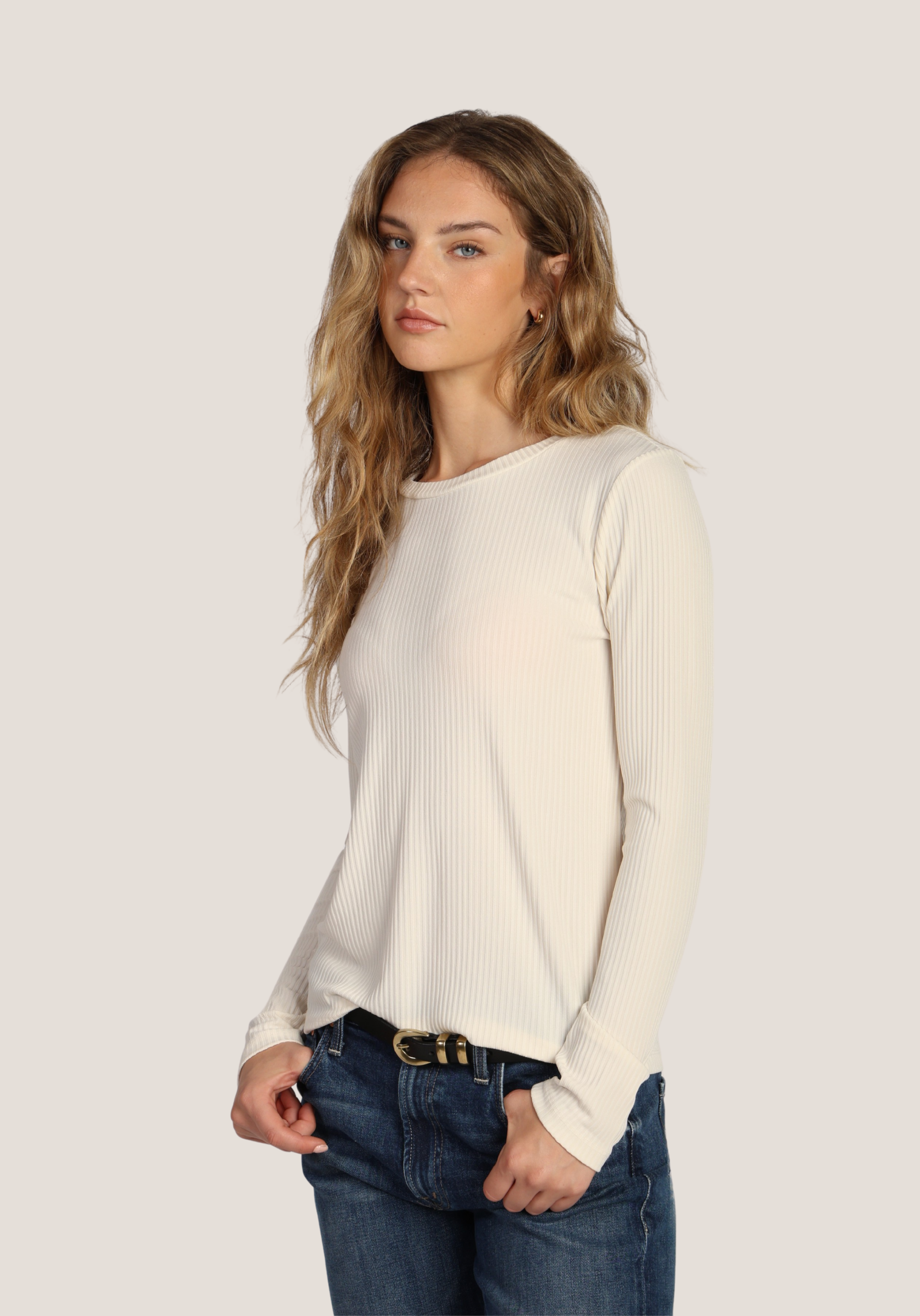 Silky Rib Modern Tee