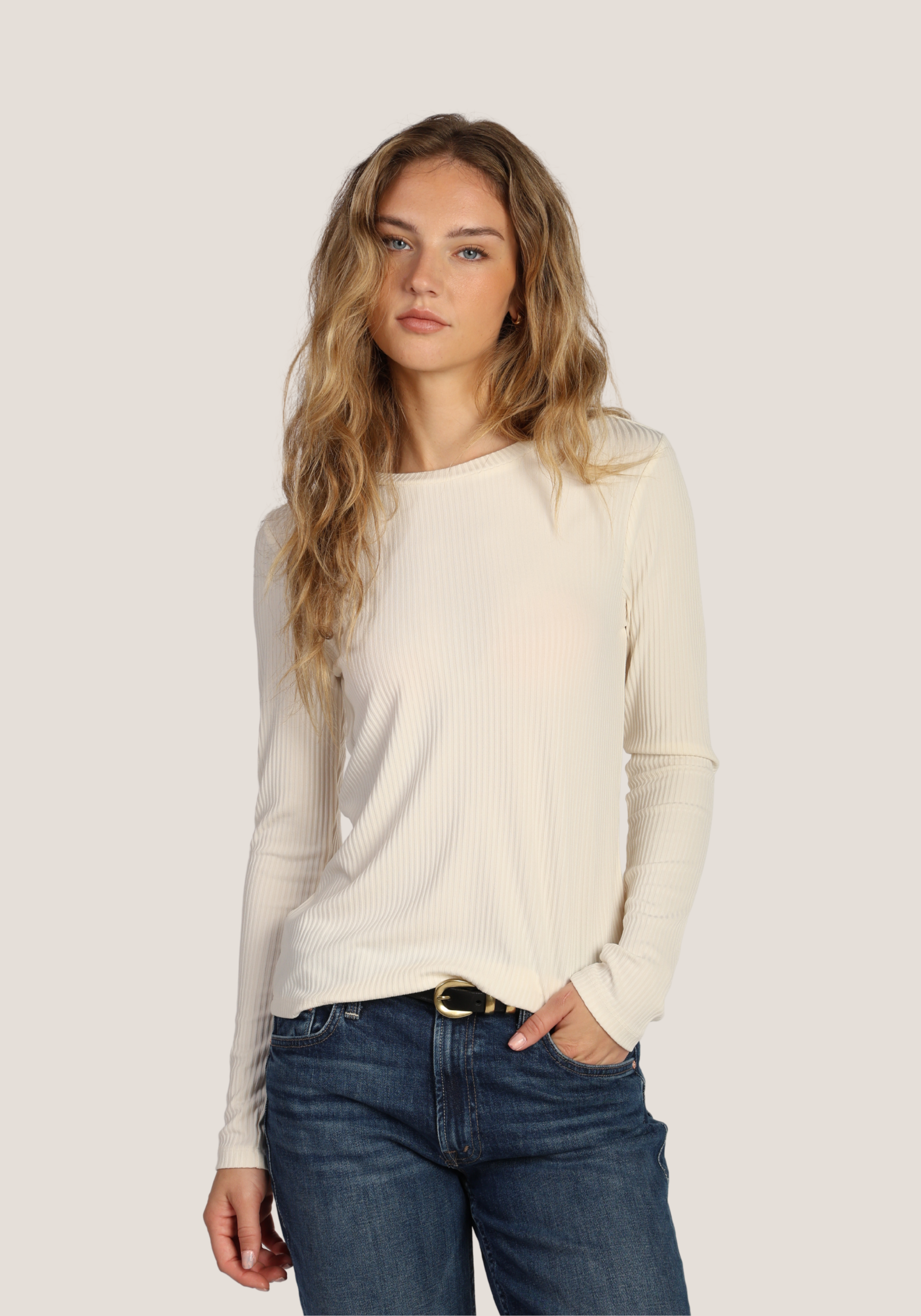 Silky Rib Modern Tee