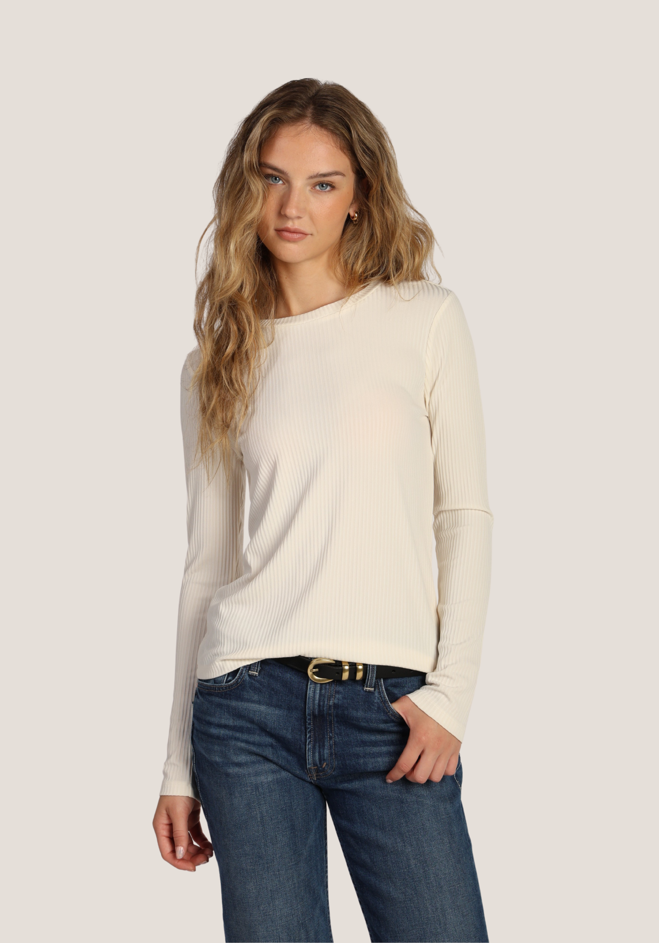 Silky Rib Modern Tee