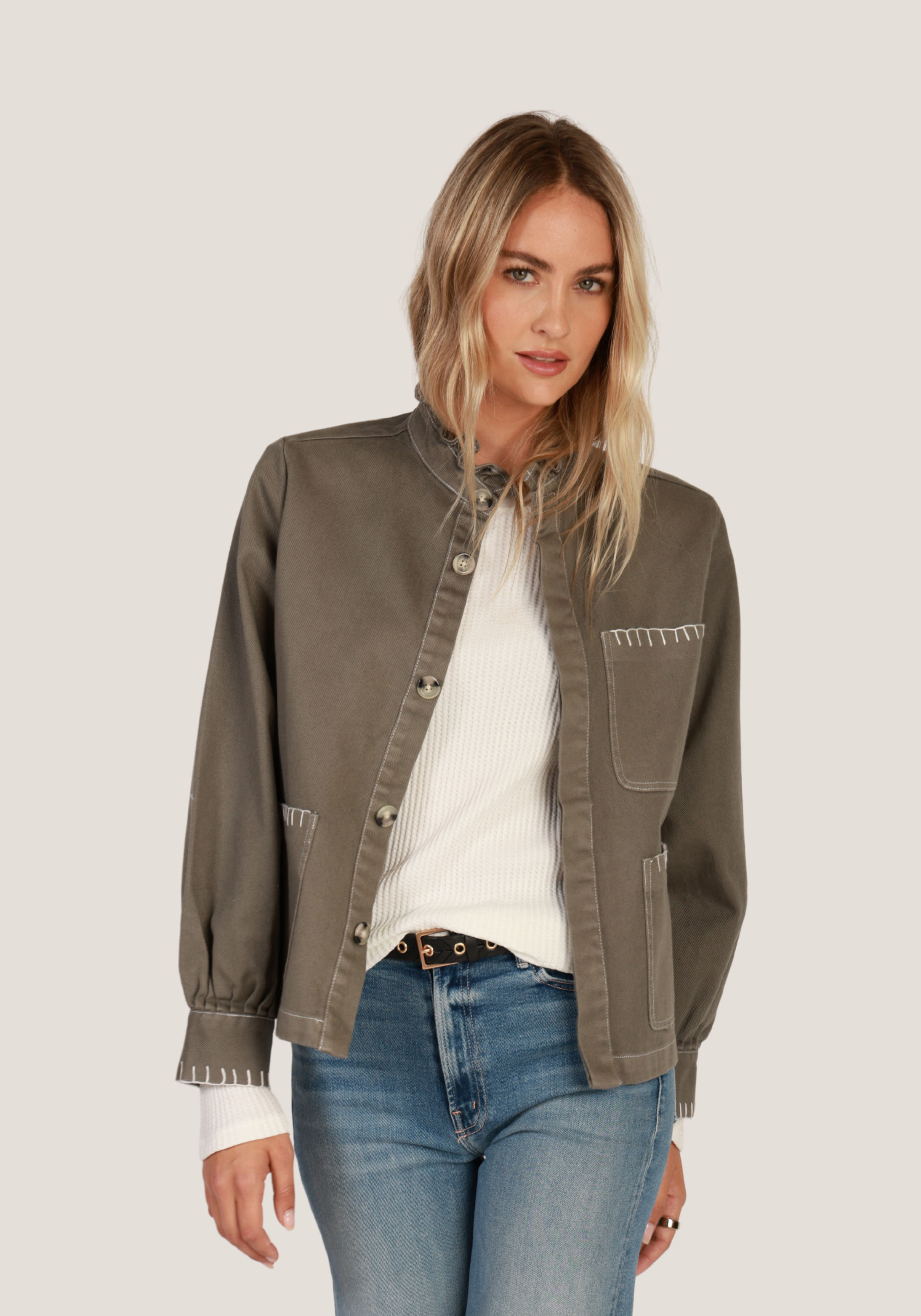 Wilder Jacket w/ blanket stitch