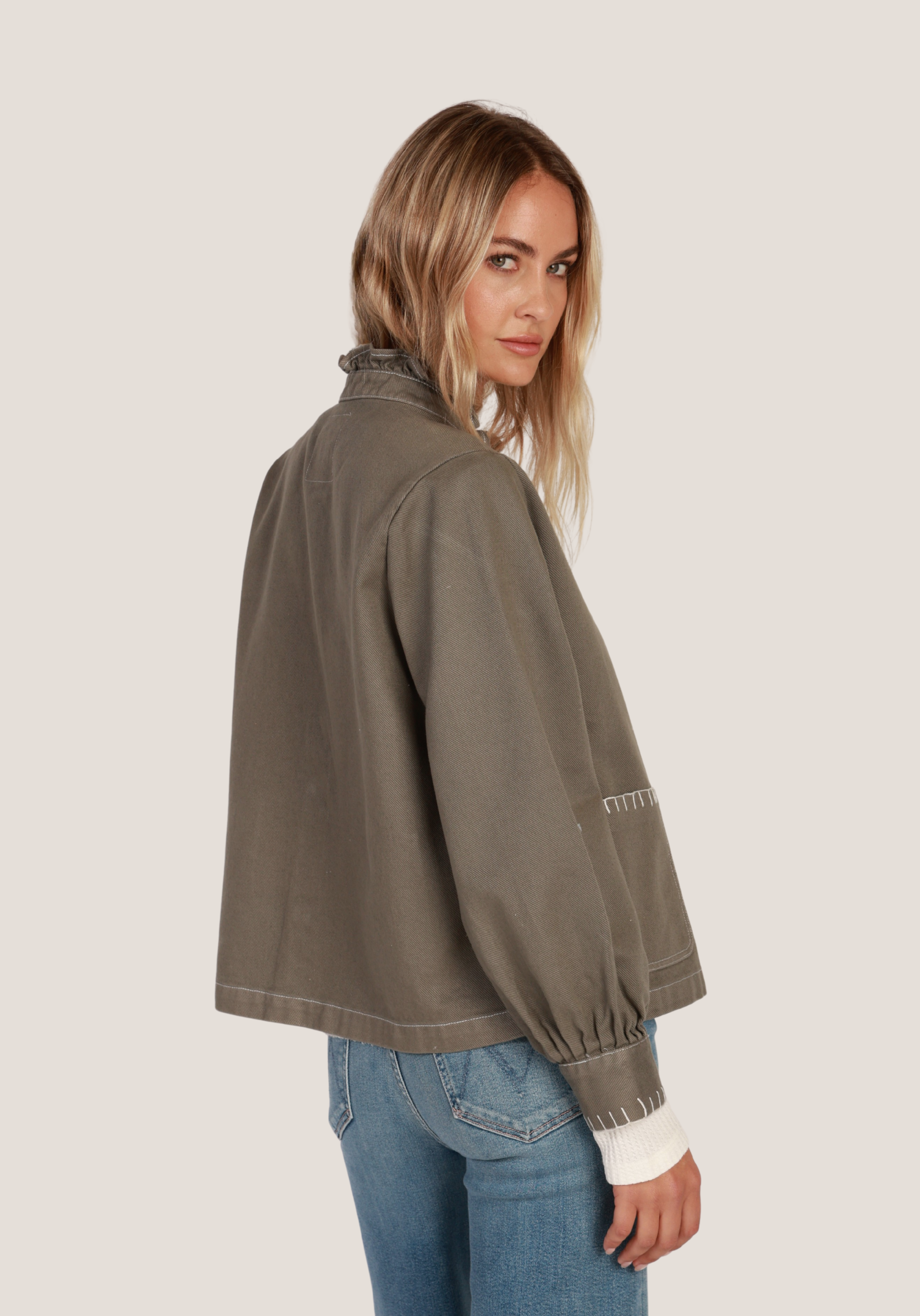 Wilder Jacket w/ blanket stitch