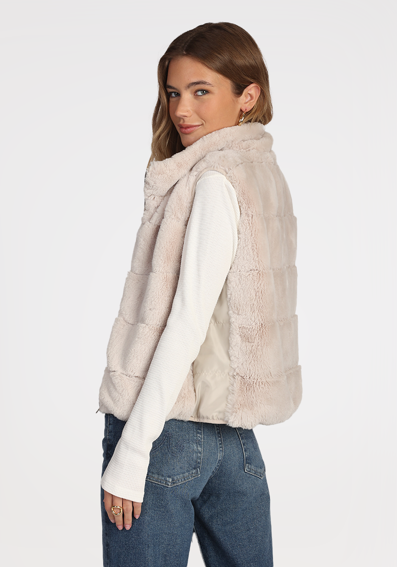 Dylan faux fur vest discount