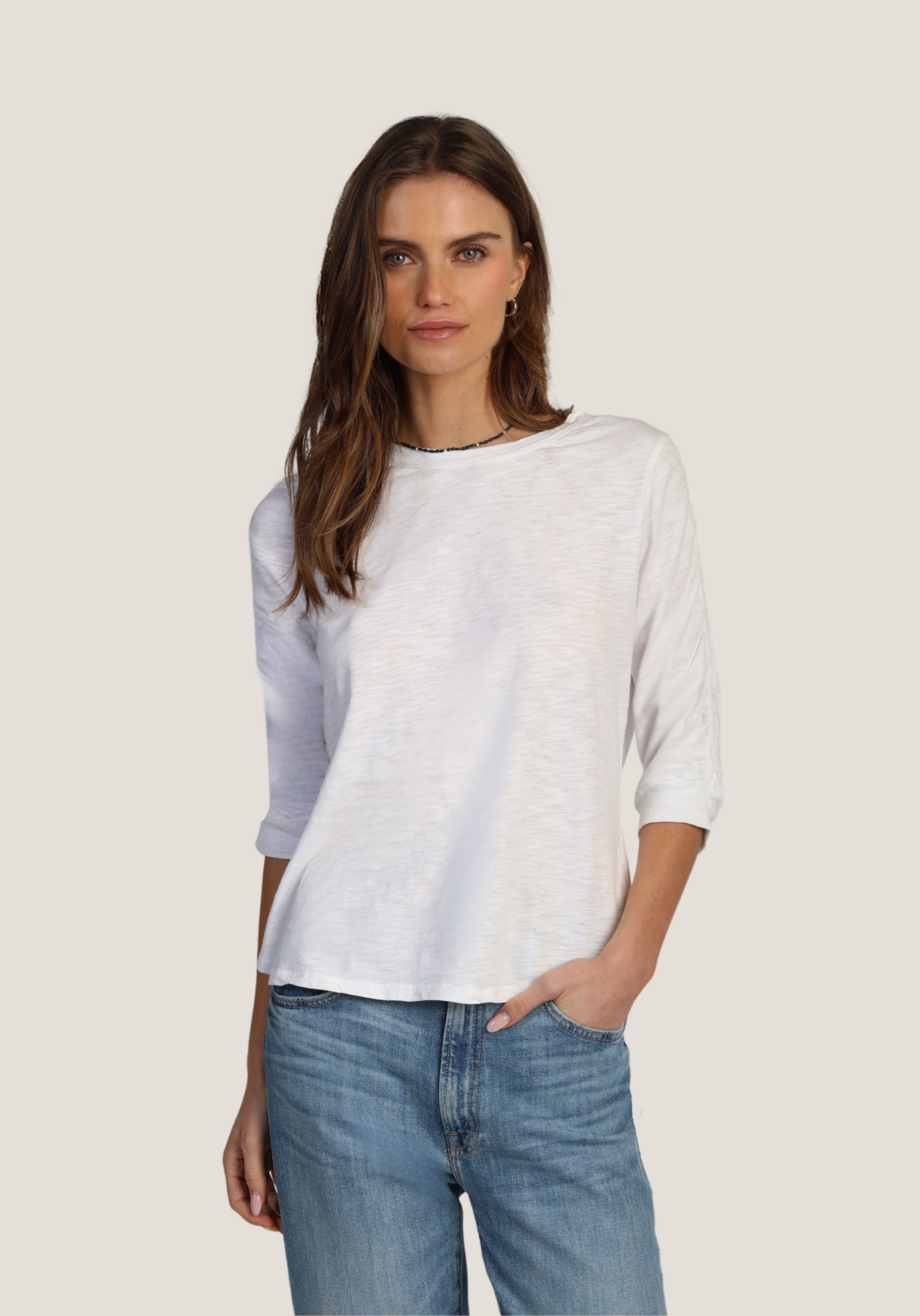 Soft Cotton-Slub Julia Knit