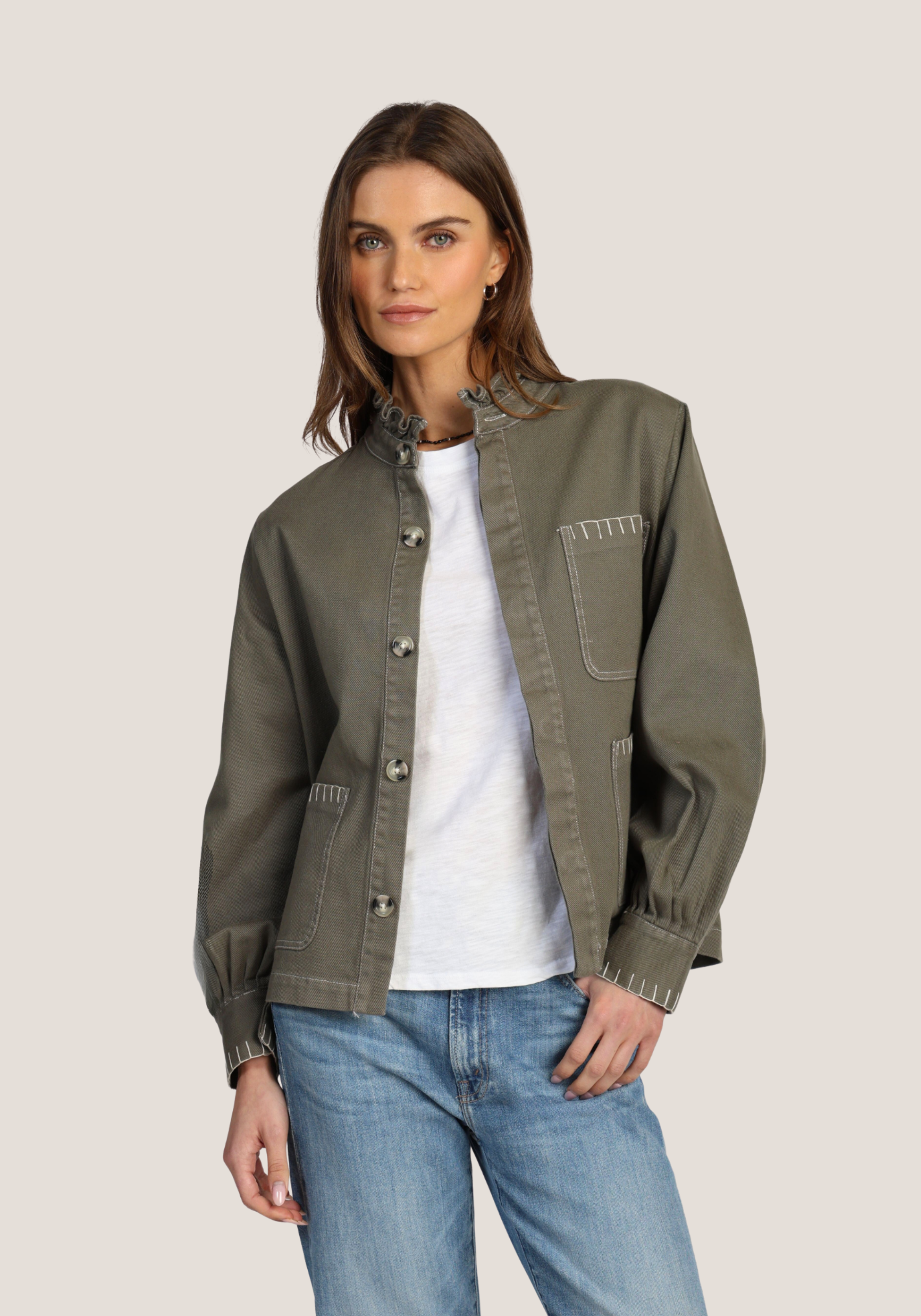 Wilder Jacket w/ blanket stitch