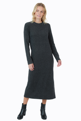 Fleece Rib Mock Dress - Final Sale